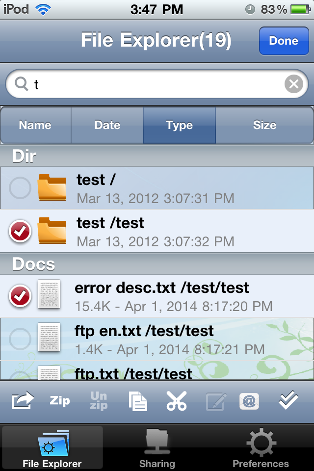 iPhone Screenshot 1